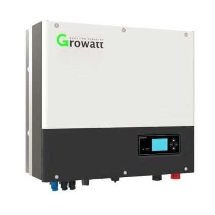 Kit solaire : Convertisseur hybride GROWATT 3p 10 kW + batterie 10,24 kWh